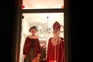 Sinterklaas in de etalage